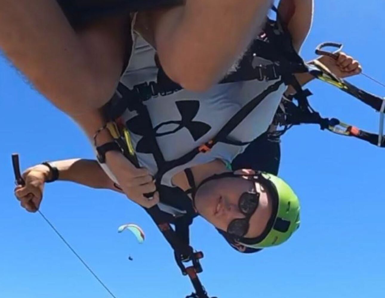 Vuelo acrobático en parapente biplaza sobre Costa Adeje-Tenerife Sur