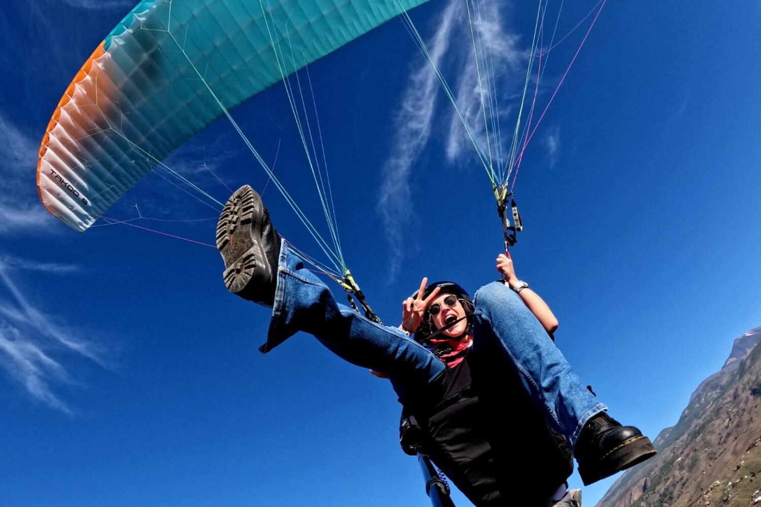 Vuelo en parapente biplaza sobre Costa Adeje-Tenerife Sur