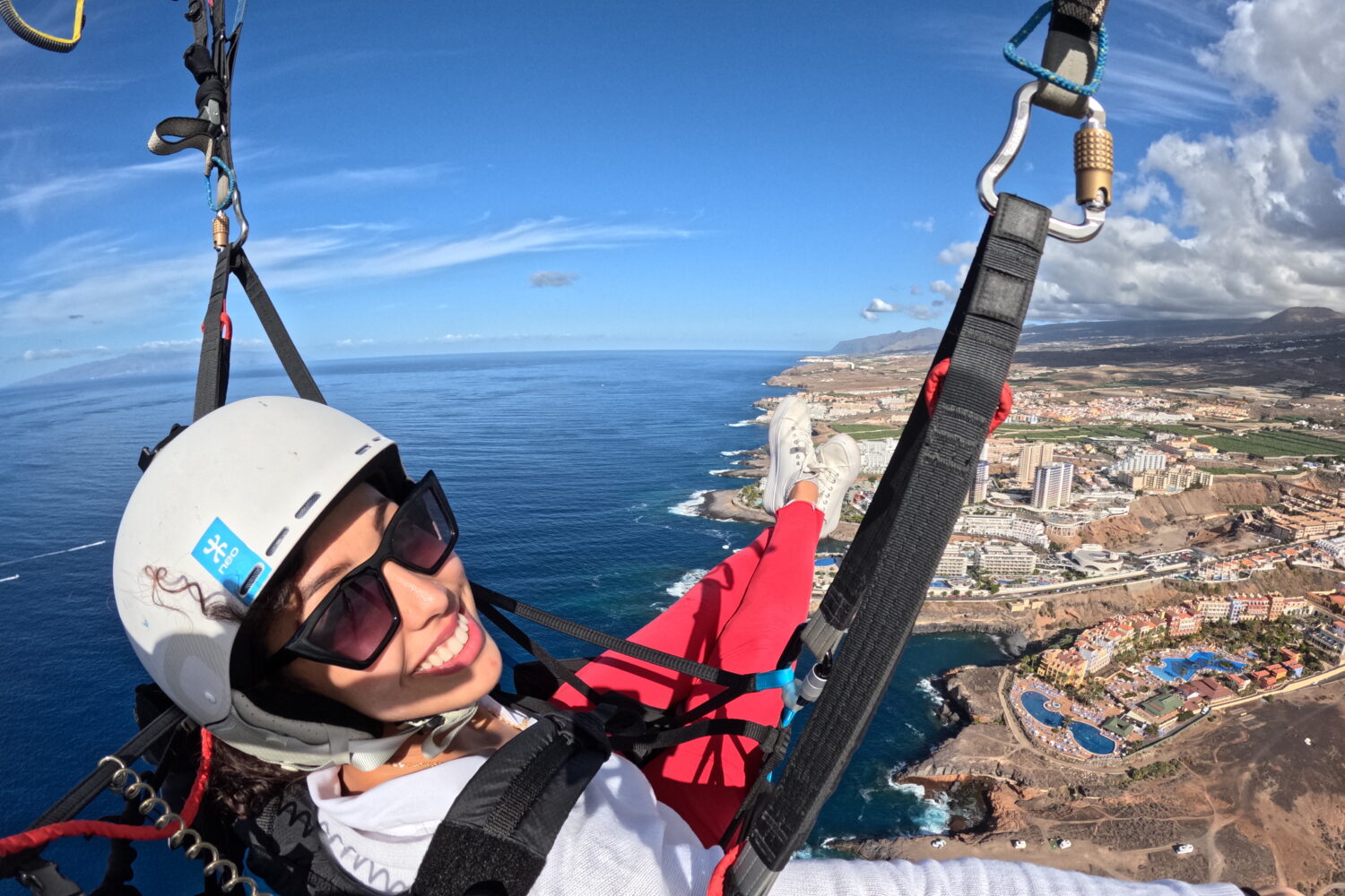 Vuelo en parapente biplaza sobre Costa Adeje-Tenerife Sur