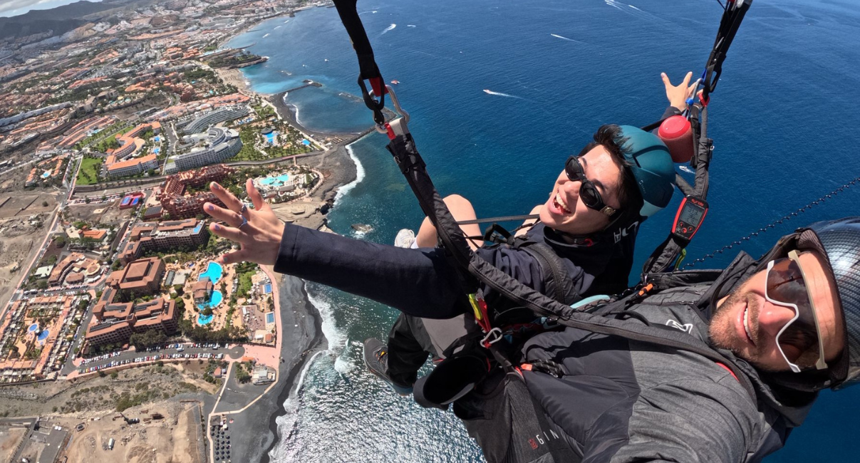 tandem paragliding teneriffa
